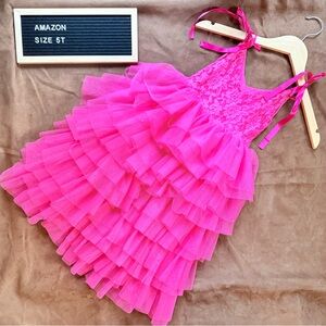 Hot Pink Party Dress for Little Girls!
